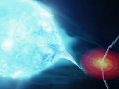 Umetni&scaron;ka predstavitev dogajanja v Cygnus X-1. / Foto: Profimedia