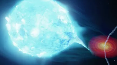 Umetni&scaron;ka predstavitev dogajanja v Cygnus X-1. / Foto: Profimedia