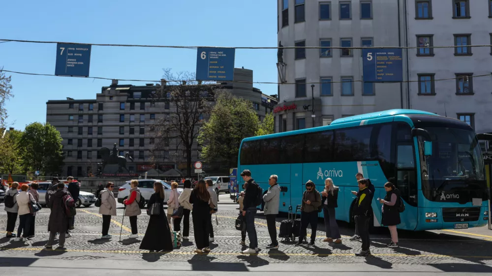 - 08.04.2026. - Avtobusna postaja v Ljubljani.//FOTO: Bojan Velikonja