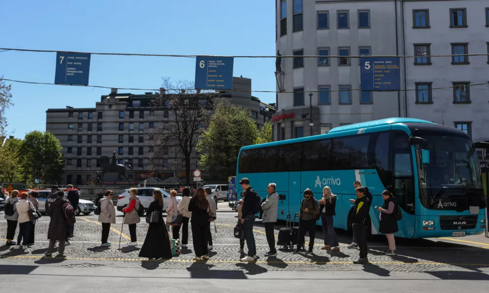 - 08.04.2026. - Avtobusna postaja v Ljubljani.//FOTO: Bojan Velikonja