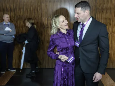 Sabina Senčar, Zoran Stevanović- 17.01.2026 - stranka Resni.ca je pred parlamentarnimi volitvami na dogodku Resnica za Slovenijo v ljubljanskem hotelu Mons predstavila ekipo in vizijo za prihodnost//FOTO: Jaka Gasar