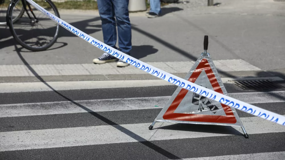 05.06.2025 - Simbolična fotografija Policija - prometna nesreča - policijski trakFoto: Luka Cjuha