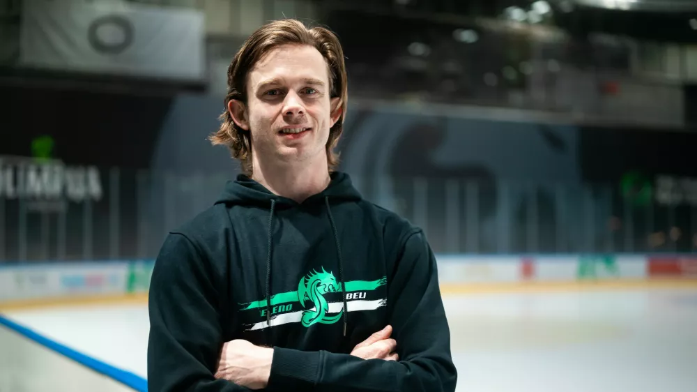 Ljubljana, Hala Tivoli.Novi hokejist HK Olimpija Ljubljana Ziga Jeglic.Foto: Domen Jancic