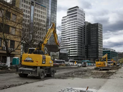 31.3.2026 - Masarykova cesta prenova - gradbi&scaron;če - potni&scaron;ki center EmonikaFoto: Luka Cjuha