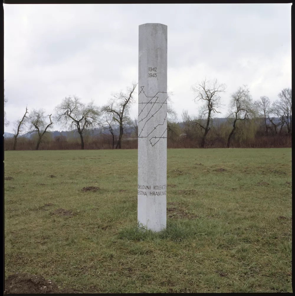 Dejan Habicht, Pot spominov in tovari&scaron;tva - spominski kamni, 2008, detajl (sken barvnega negativa). Z dovoljenjem avtorja.