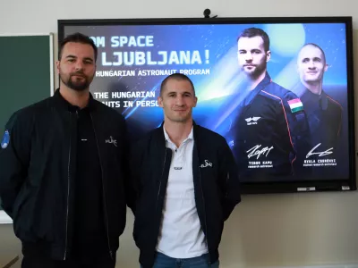 22.04.2026 - Madžarska astronavta Tibor Kapu, Gyula CserenyiStrojna fakultetaFoto:Tomaž Skale / Foto: Tomaž Skale