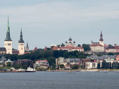 August 16, 2024, Tallinn, Harju County, Estonia: A view of the panorama of the city and the Port of Tallinn. Tallinn is the capital and main governmental, financial, industrial, and cultural centre of Estonia.,Image: 946487828, License: Rights-managed, Restrictions:, Model Release: no