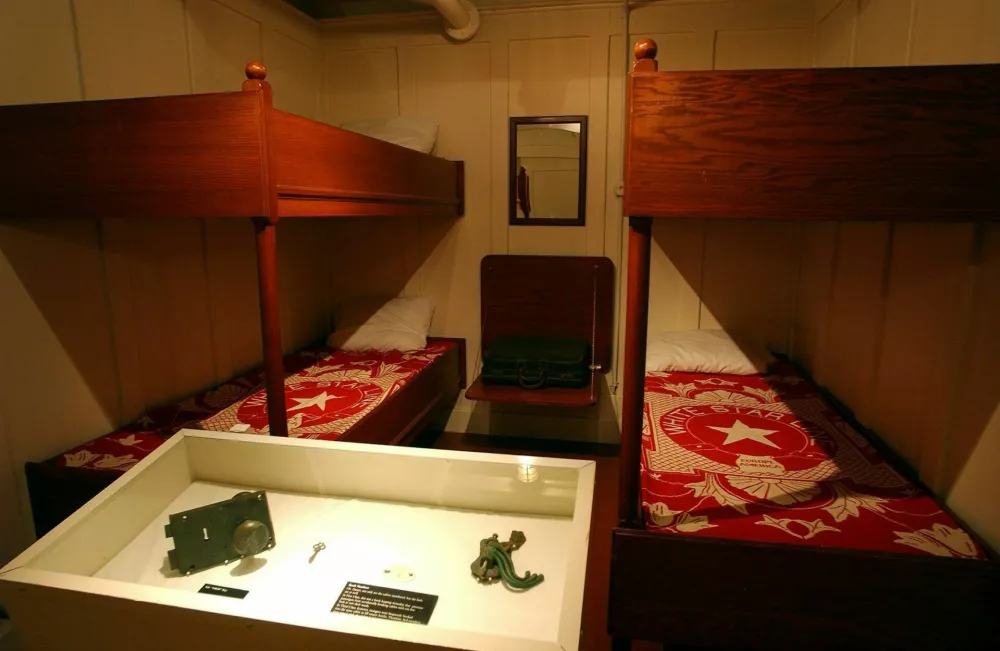 Tako je bila videti kabina tretjega razreda. Fotografija je iz razstave pred leti v Ameriki. / Foto: Profimedia