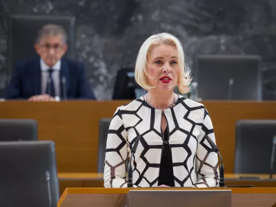 Ljubljana, DZ.Zacetek ustanovne seje DZ.Dosedanja predsednica DZ Urska Klakocar Zupancic.