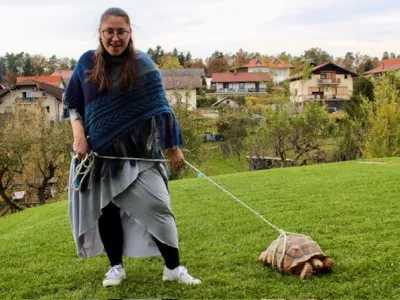 Je velika ljubiteljica želv, ima kar &scaron;tiri, od tega dve večji. Foto osebni arhiv / Foto: Osebni Arhiv