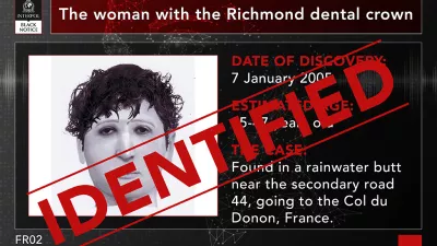 Francoske oblasti so po dvajsetih letih identificirale ženko, truplo katere so 2005 našli v zbiralniku deževnice. Gre za Hakimo Boukerouis. 