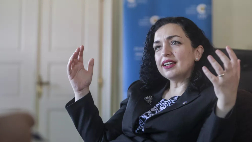 - 05.07.2022 - dr. Vjosa Osmani - Sadriu, predsednica Republike Kosovo /FOTO: Jaka GasarOPOMBA: INTERVJU ZA OBJEKTIV 2022