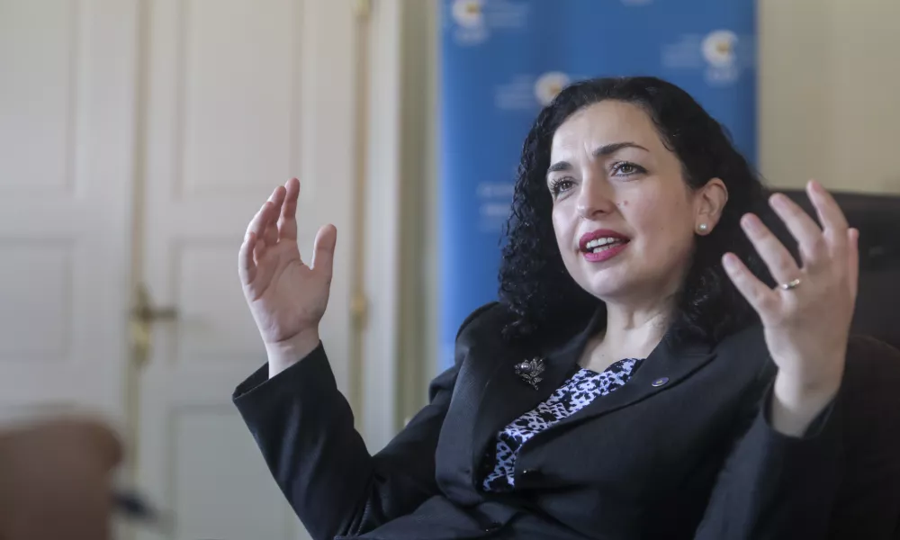 - 05.07.2022 - dr. Vjosa Osmani - Sadriu, predsednica Republike Kosovo /FOTO: Jaka GasarOPOMBA: INTERVJU ZA OBJEKTIV 2022