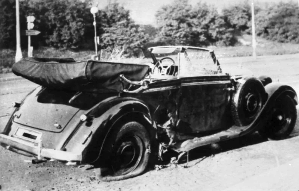 Mercedes-Benz 320 kabriolet B, v katerem so Reinharda Heydricha smrtno ranili. / Foto: Wikipedija