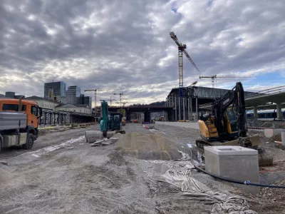 želežni&scaron;ka postaj Ljubljana, gradbi&scaron;če