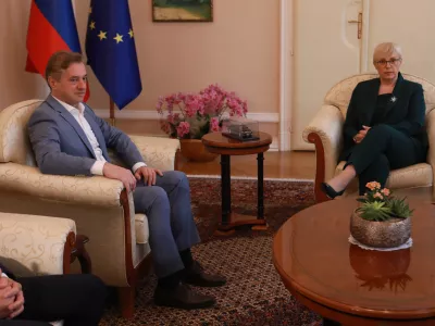 20.05.2026 -pogajanja o izboru za predsednika vlade Nata&scaron;a Pirc Musar, Robert Golob, Foto: Tomaž Skale
