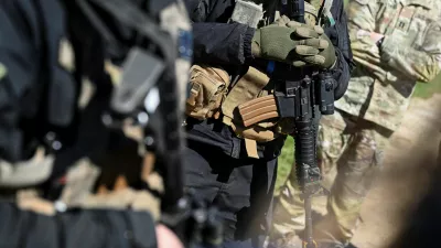 Armed soldiers at a media day during the U.S. Army Combined Resolve exercise at the U.S. Army's southern Germany training facilities in Hohenfels, Germany, April 30, 2026. REUTERS/Angelika Warmuth