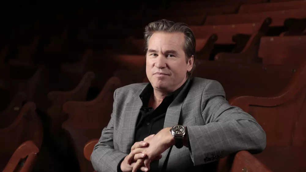 FILE - Val Kilmer poses for a portrait, Jan. 9, 2014, in Nashville, Tenn. (AP Photo/Mark Humphrey, File)