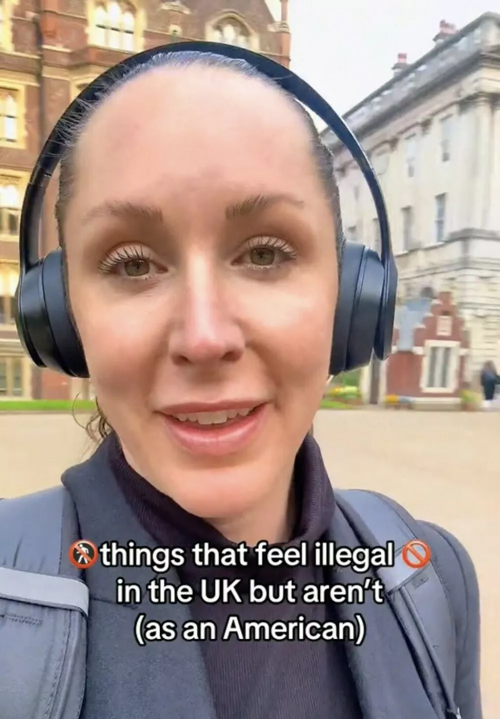 EXCLUSIVE: Story from Jam Press (American In UK)VIDEO':How are they getting away with that' &ndash; American living in the UK shares four British things that 'feel illegal' but aren'tAn American woman living in the UK has shared four British things that 'felt illegal' to her - but actually aren't.Kristen Campbell moved to the UK six years ago and regularly shares her thoughts on the differences between the UK and US with her followers online.The 36-year-old recently shared how some things in the UK felt 'illegal' to her as they're so different in the US, including gambling, crossing the street, and alcohol being consumed on TV."Why are there gambling stores on every corner, like there are coffee shops?," Kristen, who is originally from Florida, US but now lives in London, told creatorzine.com."Number two is just crossing the street whenever you want."I've been here for over six years and I still feel unnatural, like I'm doing something wrong almost every time that I cross the street."It's just ingrained in me as an American, I don't know why."Crossing the street outside of marked crossroads is considered 'jaywalking' in the US and people are often fined if caught doing so.Kristen added: "Number three is drinking on TV."I know the culture here is strong for the social life of drinking alcohol, but the professionalism and the drinking just so casually on TV for so many things just really surprised me."The cardiac sonographer added: "To follow up with another thing for number four, that has to do with what they broadcast on TV -&nbsp; and that is nudity."There is a show called Naked Attraction and you just need to look it up for yourself if you're curious."How are they getting away with that?"I know that it's on past 10pm, but this is on just regular cable."Kristen added: "It wasn't that I genuinely believed these things were illegal.22 Apr 2026Pictured: Story from Jam Press (American In UK)Pictured: A video grab of Kristen Campbell.VIDEO':How are they getting away with that' &ndash; American living in the UK shares four British things that 'feel illegal' but aren'tAn American woman living in the UK has shared four British things that 'felt illegal' to her - but actually aren't.Kristen Campbell moved to the UK six years ago and regularly shares her thoughts on the differences between the UK and US with her followers online.The 36-year-old recently shared how some things in the UK felt 'illegal' to her as they're so different in the US, including gambling, crossing the street, and alcohol being consumed on TV."Why are there gambling stores on every corner, like there are coffee shops?," Kristen, who is originally from Florida, US but now lives in London, told creatorzine.com."Number two is just crossing the street whenever you want."I've been here for over six years and I still feel unnatural, like I'm doing something wrong al.,Image: 1093451099, License: Rights-managed, Restrictions: NO Australia, Germany, Norway, South Korea, Sweden, United Kingdom, United States, Unknown Country, Model Release: no, Pictured: Social media comments under Kristen Campbell's TikTok