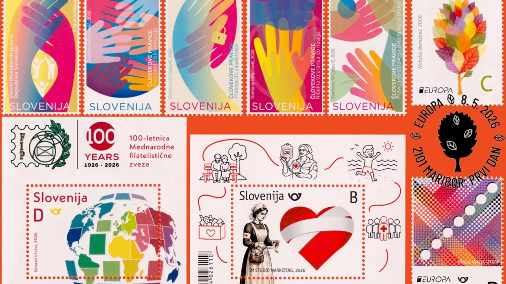 V petek bo iz&scaron;el leto&scaron;nji tretji sklop slovenskih priložnostnih znamk.