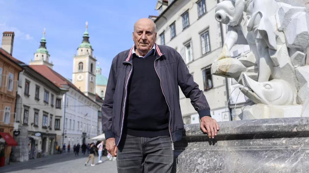 - 28.04.2026 - ko&scaron;arkar in častni me&scaron;čan Ivo Daneu//FOTO: Jaka Gasar