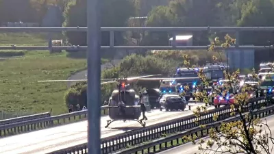 Helikopter na avtocesti