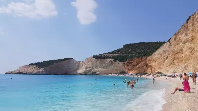 Grčija plaža Lefkas