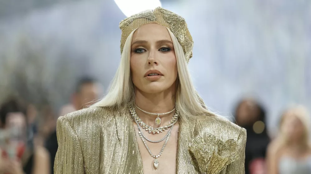 US model activist Lauren Wasser arrives for the 2026 Met Gala celebrating "Costume Art" at the Metropolitan Museum of Art, in New York, on May 4, 2026.,Image: 1096552614, License: Rights-managed, Restrictions:, Model Release: no