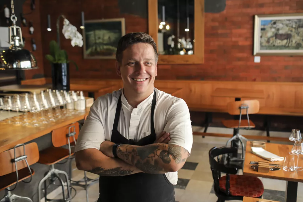 Jorg Zupan, chef - kuhar - 19.08.2019 - Restavracija Atelje - gostinski lokal, Nazorjeva ulica 2 v Ljubljani //FOTO: Jaka Gasar / Foto: Jaka Gasar