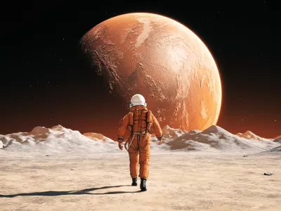 Človek se je odločil, da bo nekega dne stopil na tuji planet. / Foto: Istock