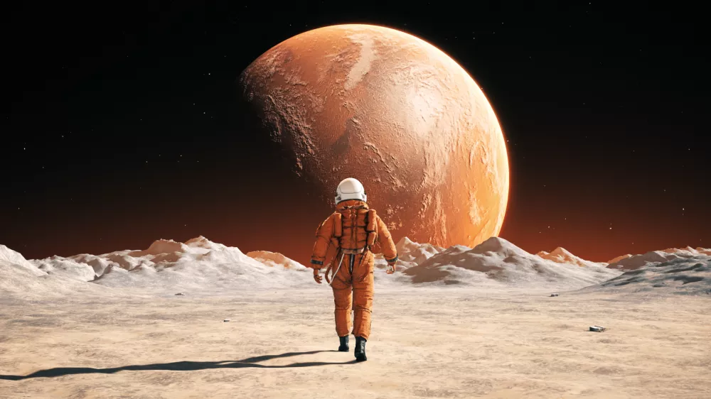 Človek se je odločil, da bo nekega dne stopil na tuji planet. / Foto: Istock