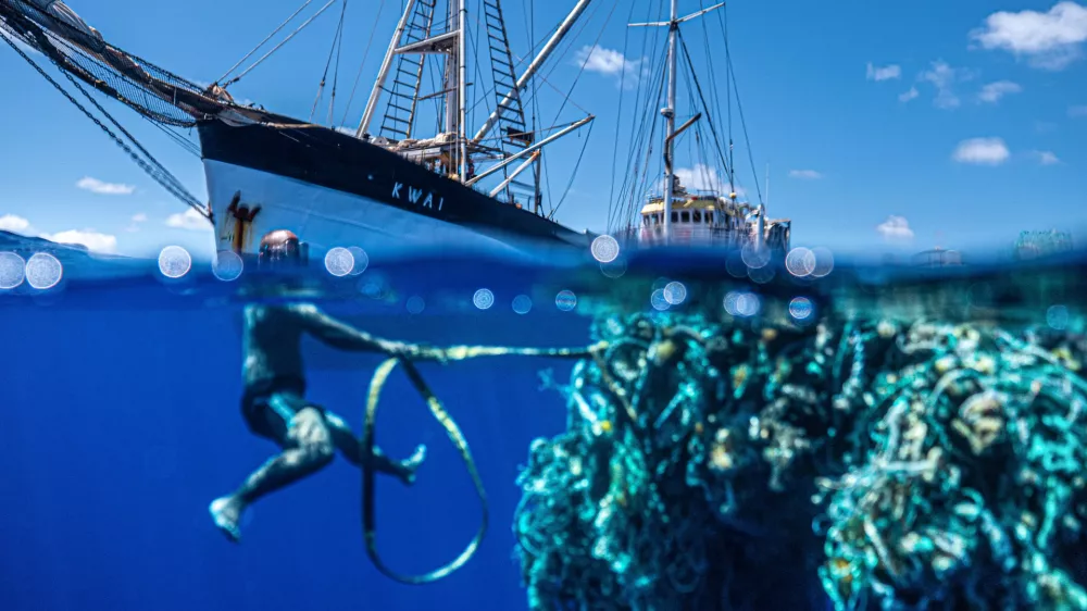 A record amount of plastic has been recovered from the largest ever ocean clean-up.Over the course of 48 days, an expedition to the Great Pacific Garbage Patch managed to haul an astonishing 103 tons of plastic from the ocean.The mission was run by Ocean Voyages Institute, a non-profit founded in 1979 to help preserve the world's oceans.The Institute's cleanup is the largest to date at the Great Pacific Garbage Patch.This remote area of the Pacific Ocean, located between California and Hawaii, is a swirling vortex that corrals and traps an astonishing amount of trash.The items that Ocean Voyages Institute managed to pluck from the ocean is quite representative of what's left behind - an overwhelming amount of fishing gear and consumer plastics.Commercial fishing equipment and "ghost nets," which are fishing nets cast overboard instead of being properly disposed of, accounted for the majority of the 103 tons retrieved.Sadly, the crew found numerous turtle skeletons tangled in the nets, which shows the real-life consequences of these careless actions."I am so proud of our hard-working crew," shares Mary Crowley, Founder and Executive Director of Ocean Voyages Institute."We exceeded our goal of capturing 100 tons of toxic consumer plastics and derelict 'ghost' nets, and in these challenging times, we are continuing to help restore the health of our ocean, which influences our own health and the health of the planet. The oceans can't wait for these nets and debris to break down into microplastics which impair the ocean's ability to store carbon and toxify the fragile ocean food web."Known as the "Ghost Net Buster," Crowley is renowned for developing effective methods to remove significant amounts of plastics out of the ocean, including 48 tons (96,000 lbs.) of toxic plastics during two ocean clean-ups in 2019, one from the Gyre and one from the waters surrounding the Hawaiian islands."There is no cure-all solution