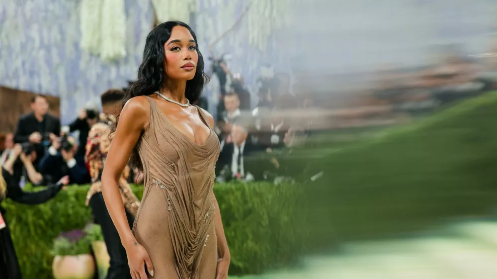 New York, NY Celebrities at the 2026 Met Gala, celebrating "Costume Art" at the Metropolitan Museum of Art in New York City.BACKGRID USA 4 MAY 2026,Image: 1096658267, License: Rights-managed, Restrictions: All rights reserved, Model Release: no, Pictured: Laura Harrier