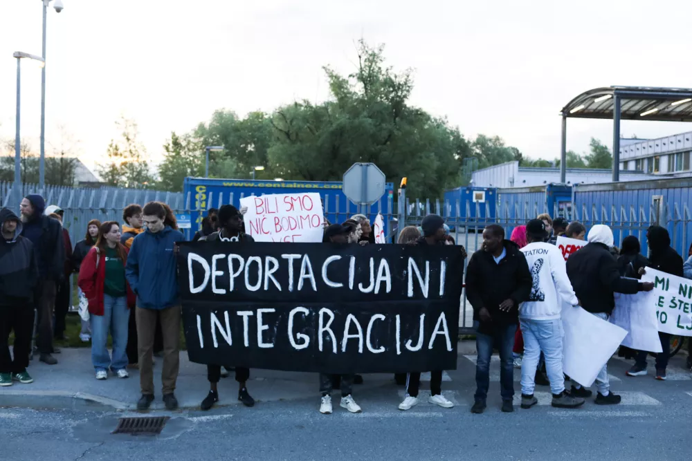 06.05.2026. Protest proti deportacijam. Foto: Bojan Velikonja