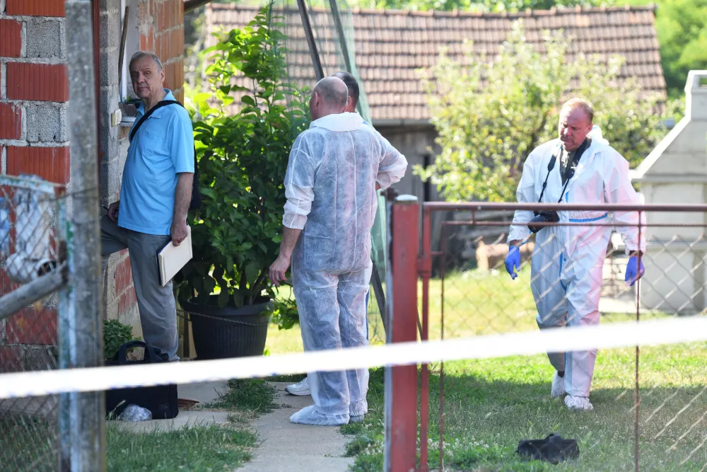 06.07.2025., Pleskovec- Policijski ocevid na mjestu ubojstva u Pleskovcu 118. Photo: Vjeran Zganec Rogulja/PIXSELL