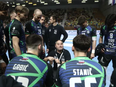Celje Pivovarna La&scaron;ko in Trimo Trebnje18.4.2026 - finalna tekma slovenskega pokala za mo&scaron;ke v rokometu - rokometFoto: Luka Cjuha