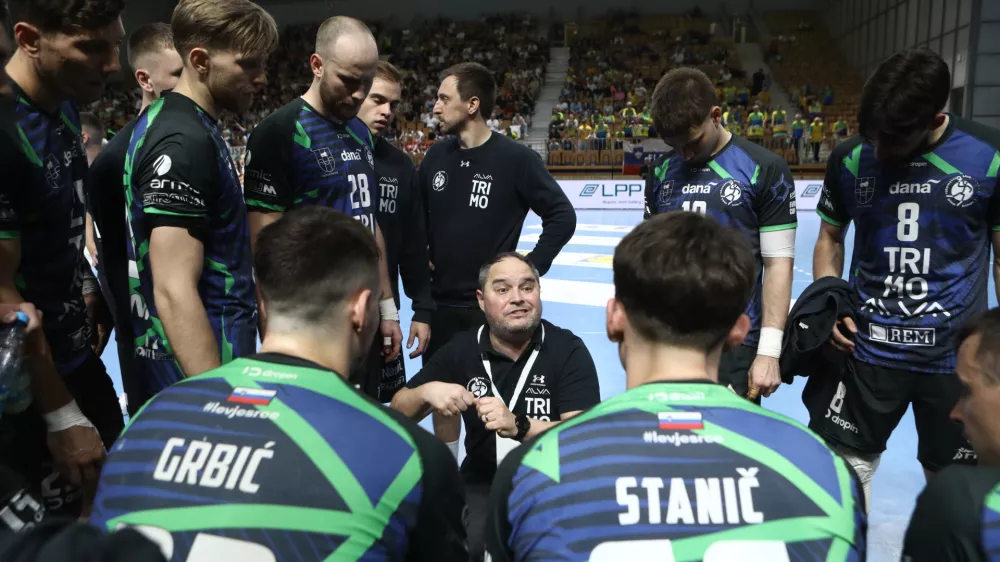Celje Pivovarna La&scaron;ko in Trimo Trebnje18.4.2026 - finalna tekma slovenskega pokala za mo&scaron;ke v rokometu - rokometFoto: Luka Cjuha