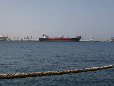 Oil/Chemical Tanker "Bald Man" at the Port of Fujairah, as the U.S.-Israel conflict with Iran limits marine traffic in the Strait of Hormuz, in Fujairah, United Arab Emirates, May 6, 2026. REUTERS/Amr Alfiky
