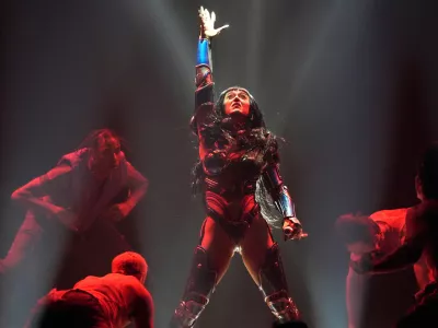 FILE - Katy Perry performs as part of the "Lifetimes Tour" on July 15, 2025, at Kia Forum in Inglewood, Calif. (AP Photo/Chris Pizzello, File)
