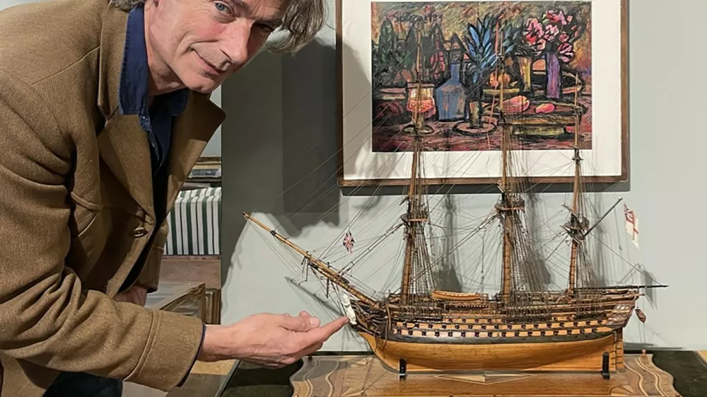 Daniel Hunt and Margaret Thatcher's personal model of Britain's most famous naval ship, HMS Victory, is set to fetch up to &pound;50,000 at auction. The boxwood model of Horatio Nelson's flagship, dating back to around 1800, was gifted to the Iron Lady when she was Prime Minister in 1983.The ship is said to have been constructed by French prisoners of war around five years before Nelson's defeat of Napoleon in the Battle of Trafalgar. Photo released 08/05/2026,Image: 1097454354, License: Rights-managed, Restrictions: Editorial use, commercial use may require additional licenses. We don't use AI to make images which could be mistaken for news photos. AI use will be clearly indicated. Supplied on condition you ensure personal data is processed in compliance with UK GDPR, Model Release: no