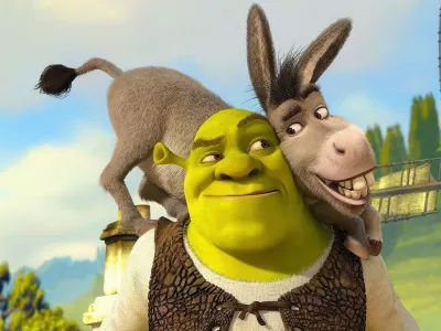 SHREK, 2001, directed by ANDREW ADAMSON and VICKY JENSON. Copyright DREAMWORKS.,Image: 1062435698, License: Rights-managed, Restrictions: Editorial use only. No merchandising or book covers. This is a publicly distributed handout. Access rights only, no license of copyright provided., Model Release: no