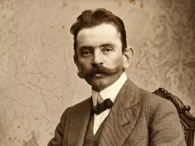 Ivan Cankar / Foto: Wikipedia/dodatno Obelano Z Ai