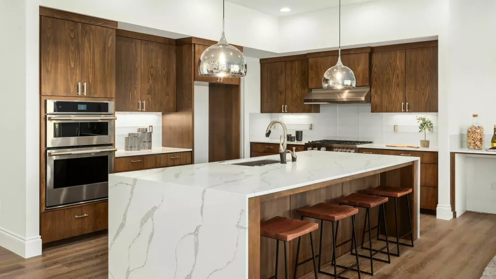 kitchen in newly constructed luxury home