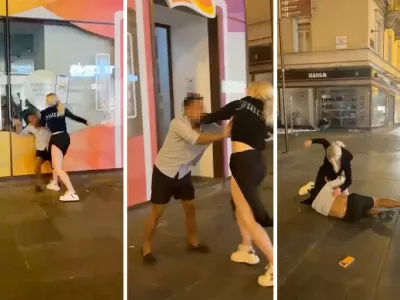 2. maja ponoči je mladenka sredi ulice napadla državljana Filipinov. 