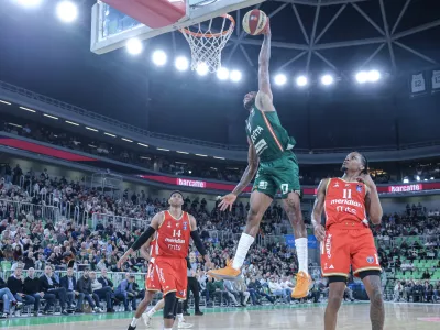 Dewayne Stewart- 12.05.2026 - ko&scaron;arka - liga ABA - Olimpija: Crvena zvezda//FOTO: Jaka Gasar