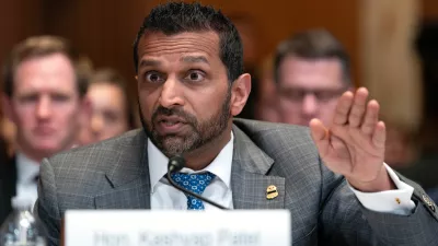 FBI director Kash Patel testifies before the Senate Subcommittee on Commerce, Justice, Science, and Related Agencies hearing on Fiscal Year 2027 Budget Request for the FBI, the Drug Enforcement Administration; the United States Marshals Service and the Bureau of Alcohol, Tobacco, Firearms and Explosives on Capitol Hill, Tuesday, May 12, 2026, in Washington. (AP Photo/Jose Luis Magana)