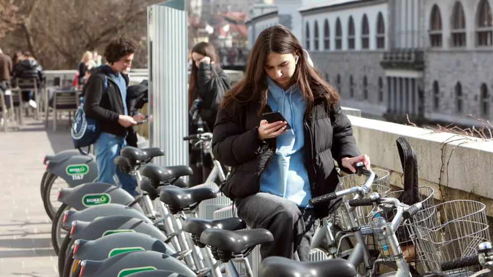 04.03.2025- bicikelj, sposoja koles, telefonFoto: Tomaž Skale