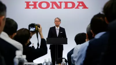 Honda Motor CEO Toshihiro Mibe attends a media briefing about financial result in Tokyo, Japan, May 14, 2026. REUTERS/Kim Kyung-Hoon