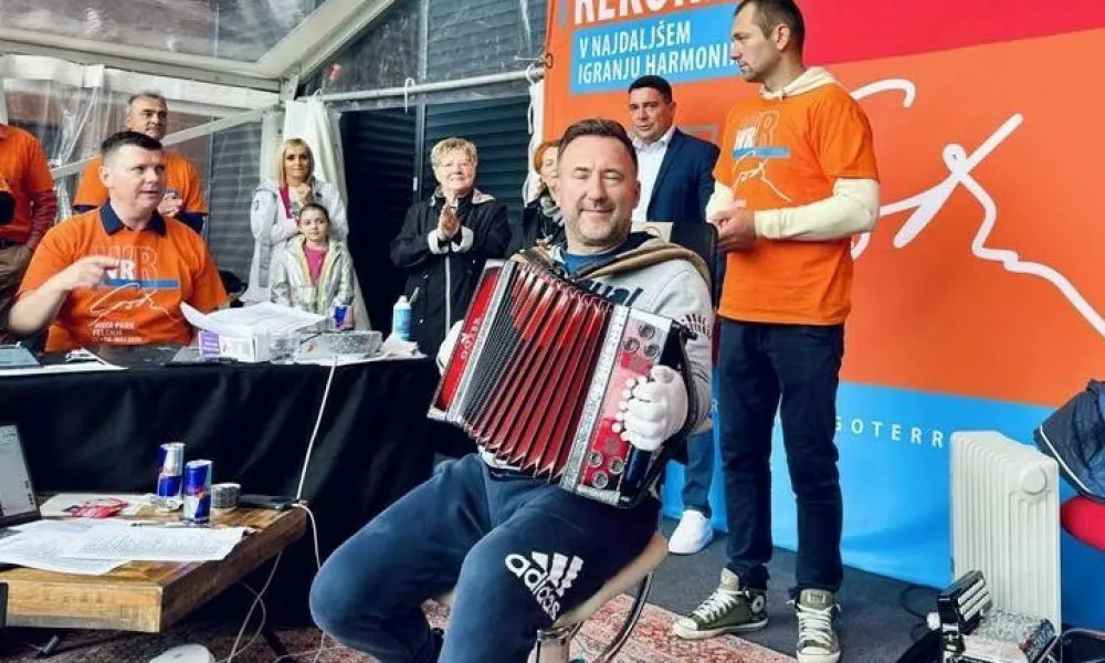 Robet Goter med podiranjem rekorda. F Mojca Marot