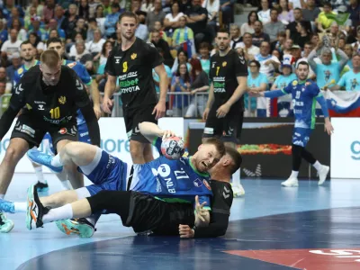 17.5.2026 - Rokomet povratna tekma Slovenija - Črna gora v zadnjem krogu kvalifikacij za nastop na SP 2027Foto: Luka Cjuha